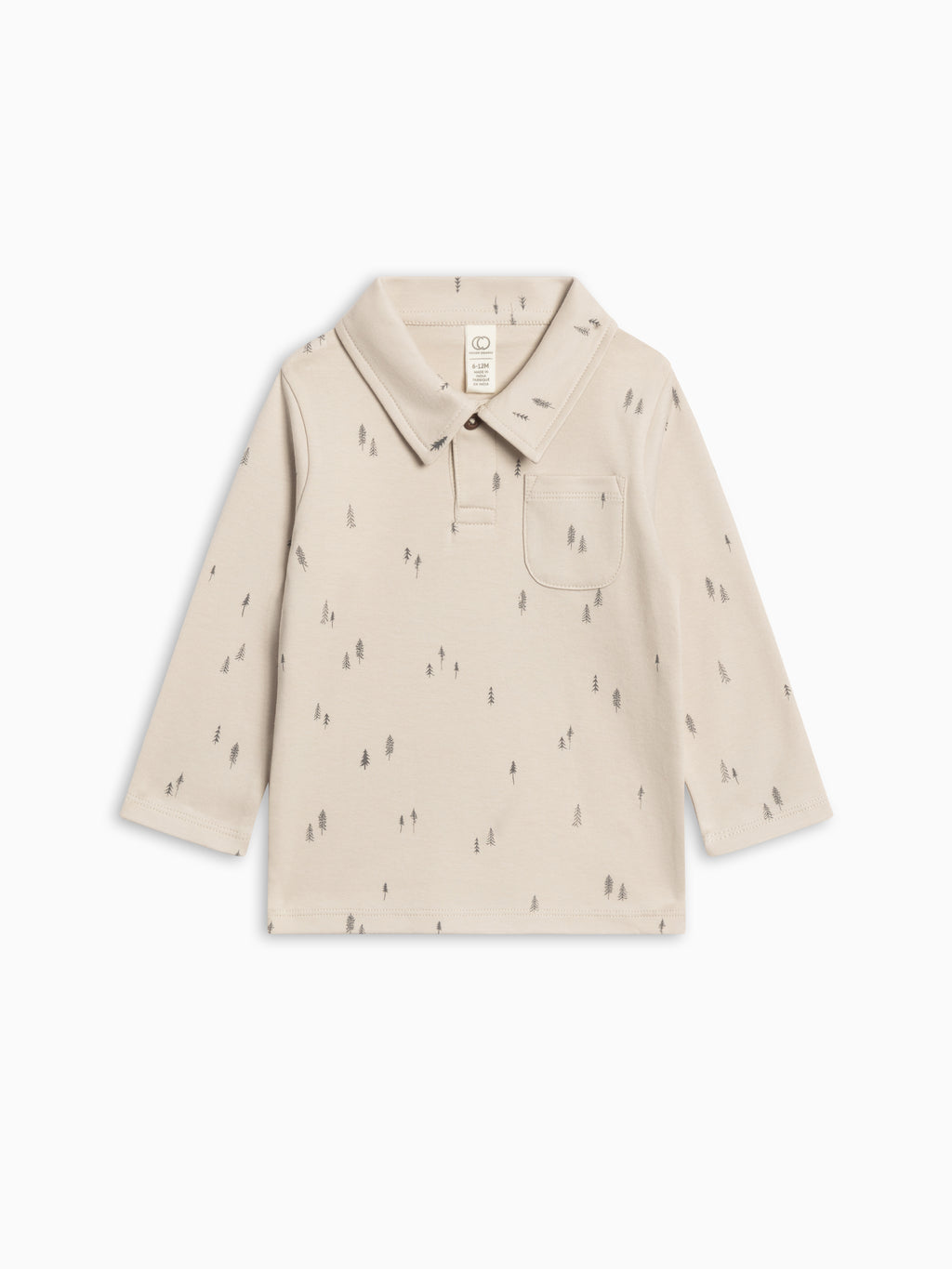 Ervin Button Collar Long Sleeve Shirt Sale : Baby-Kids : Tops : Tees : Long Sleeves Colored Organics Ervin Button Collar Long Sleeve Shirt | Colored Organics®