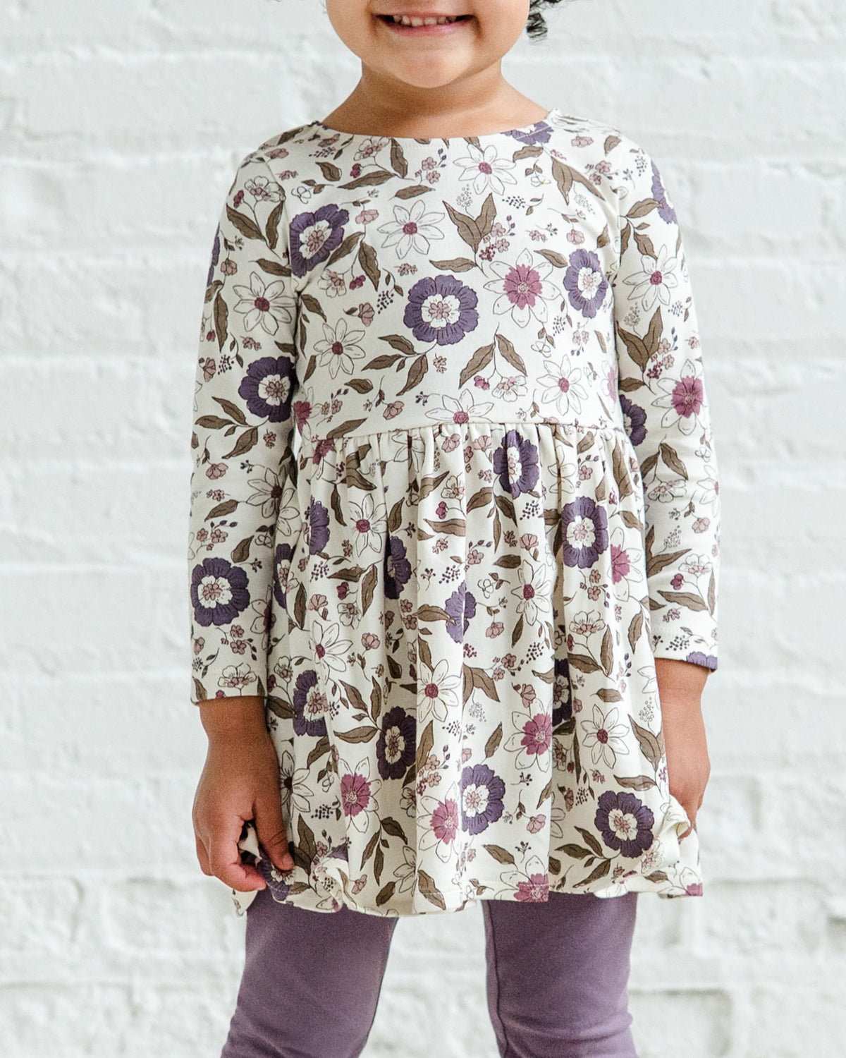 Stella Long Sleeve Swing Dress Sale : Baby-Kids : Dresses : Long Sleeves Colored Organics Stella Long Sleeve Swing Dress for Baby | Colored Organics®