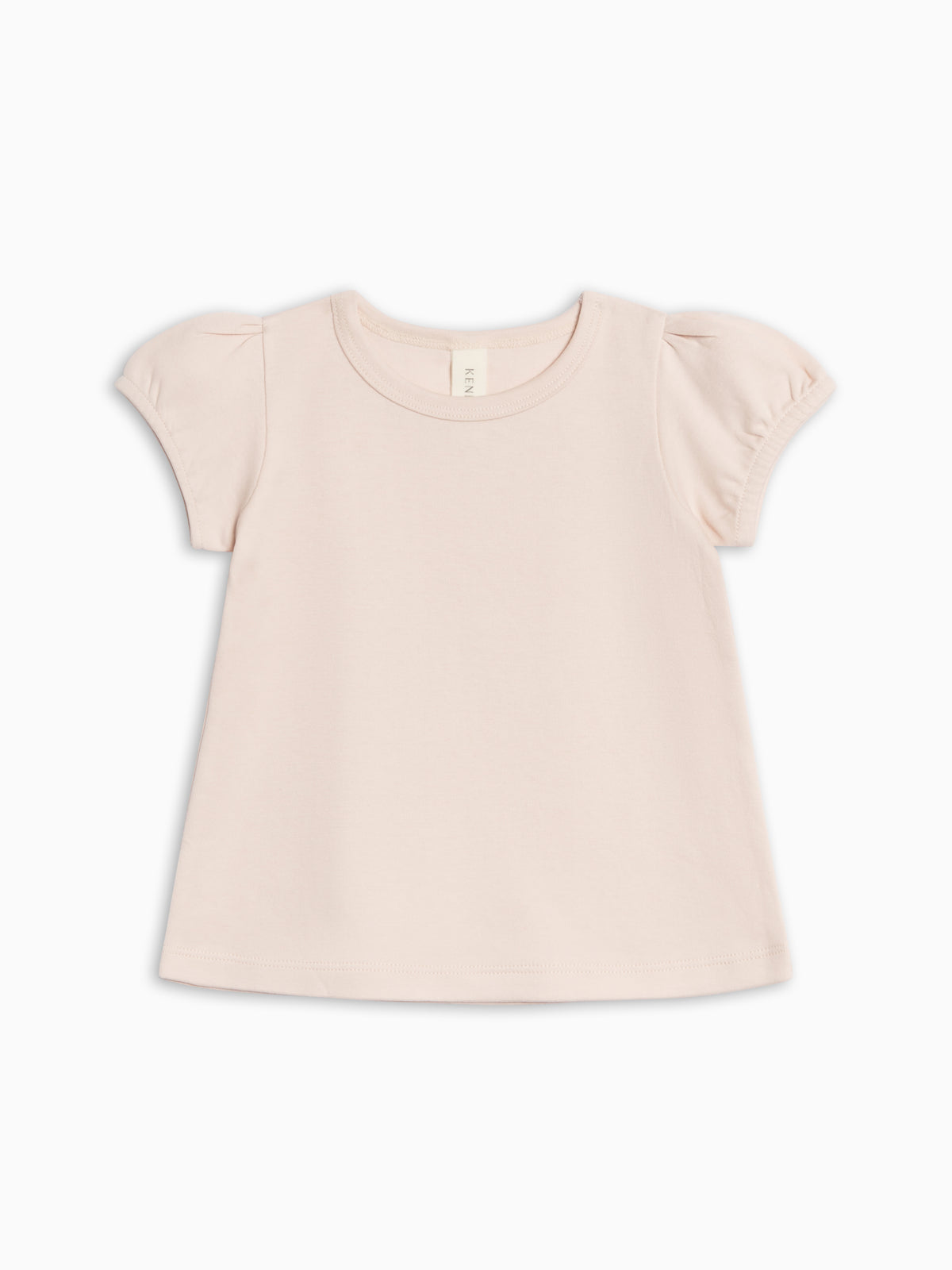 Ellen Puff Sleeve Top - Shell Sale : Baby-Kids : Tops : Shirts : Short Sleeves KENDI by Colored Organics Ellen Puff Sleeve Top - Shell for Baby | Colored Organics®