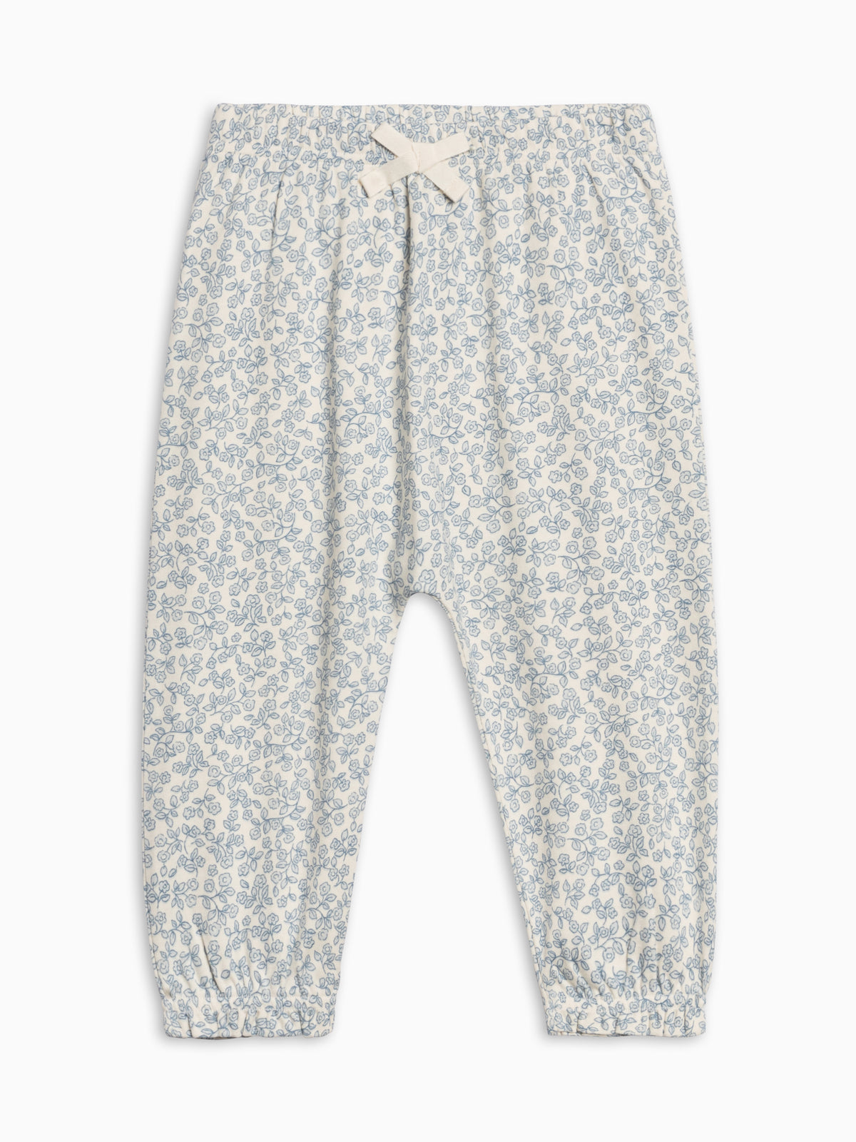Ria Infant Ruffle Pant - Narelle Floral / Ivory + Sea Baby-Kids : Bottoms : Pants KENDI by Colored Organics Ria Infant Ruffle Pant - Narelle Floral | Colored Organics®