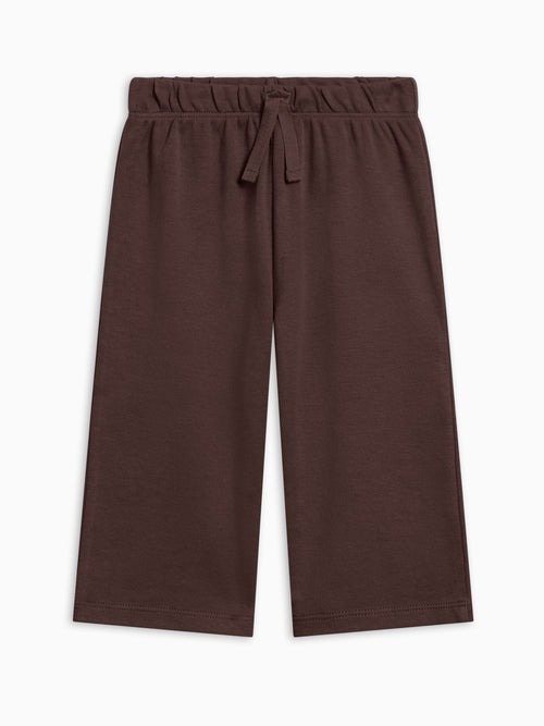 Arin Wide Leg Pant - Chestnut Baby-Kids : Bottoms : Joggers KENDI by Colored Organics Arin Straight Leg Pant | Colored Organics®