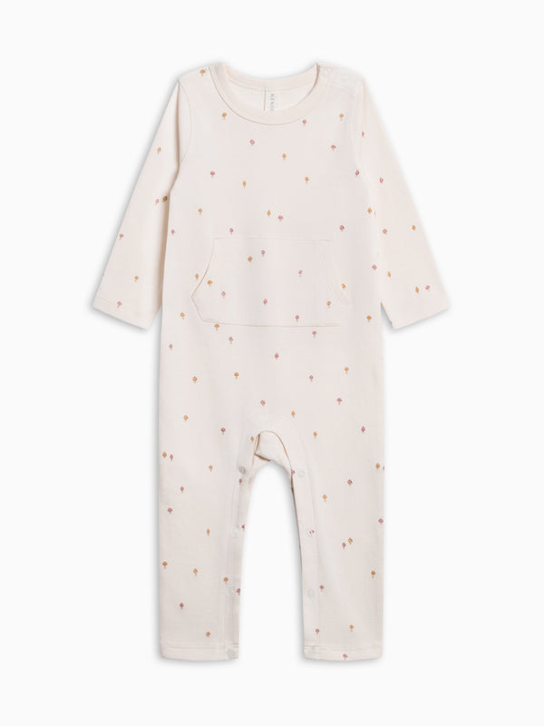 Una Pocket Romper - Mushroom Baby : One Pieces : Rompers : Long Sleeves KENDI by Colored Organics Una Pocket Romper for Babies | Colored Organics®