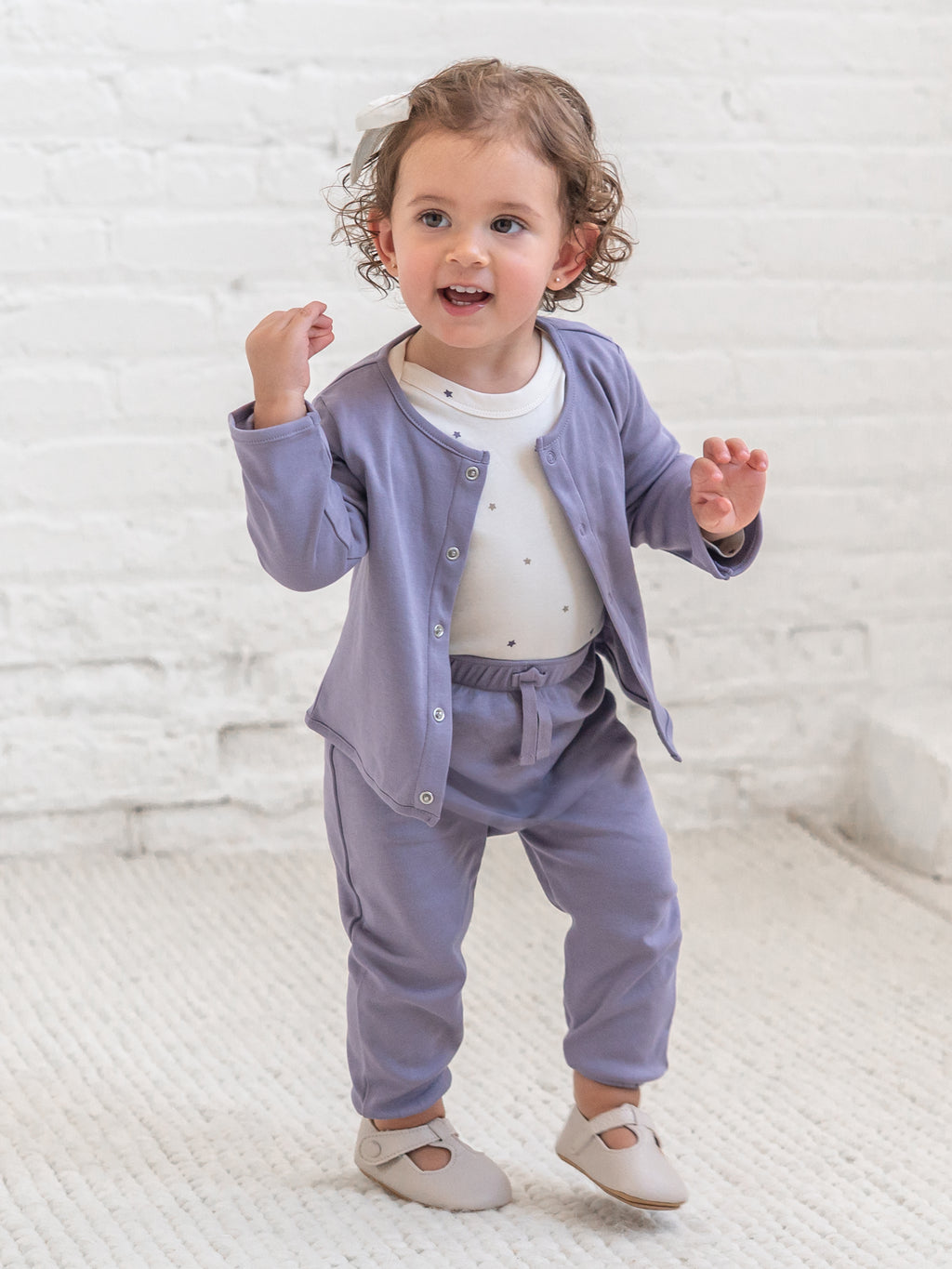 Avin Layette Pant - Lavender Baby : Bottoms : Pants KENDI by Colored Organics Avin Layette Pants for Baby | Colored Organics®