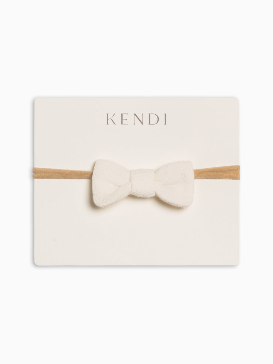 Pointelle Dainty Bow - Regatta