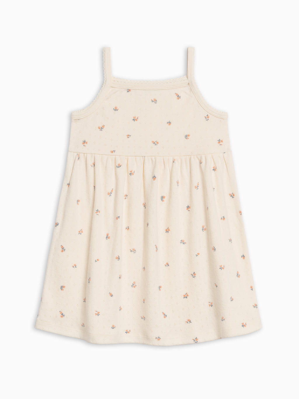 Belle Pointelle Tank Dress - Maris Floral / Ivory + Sea Sale : Kids : Dresses : Tanks KENDI by Colored Organics Belle Pointelle Tank Dress - Maris | Colored Organics®