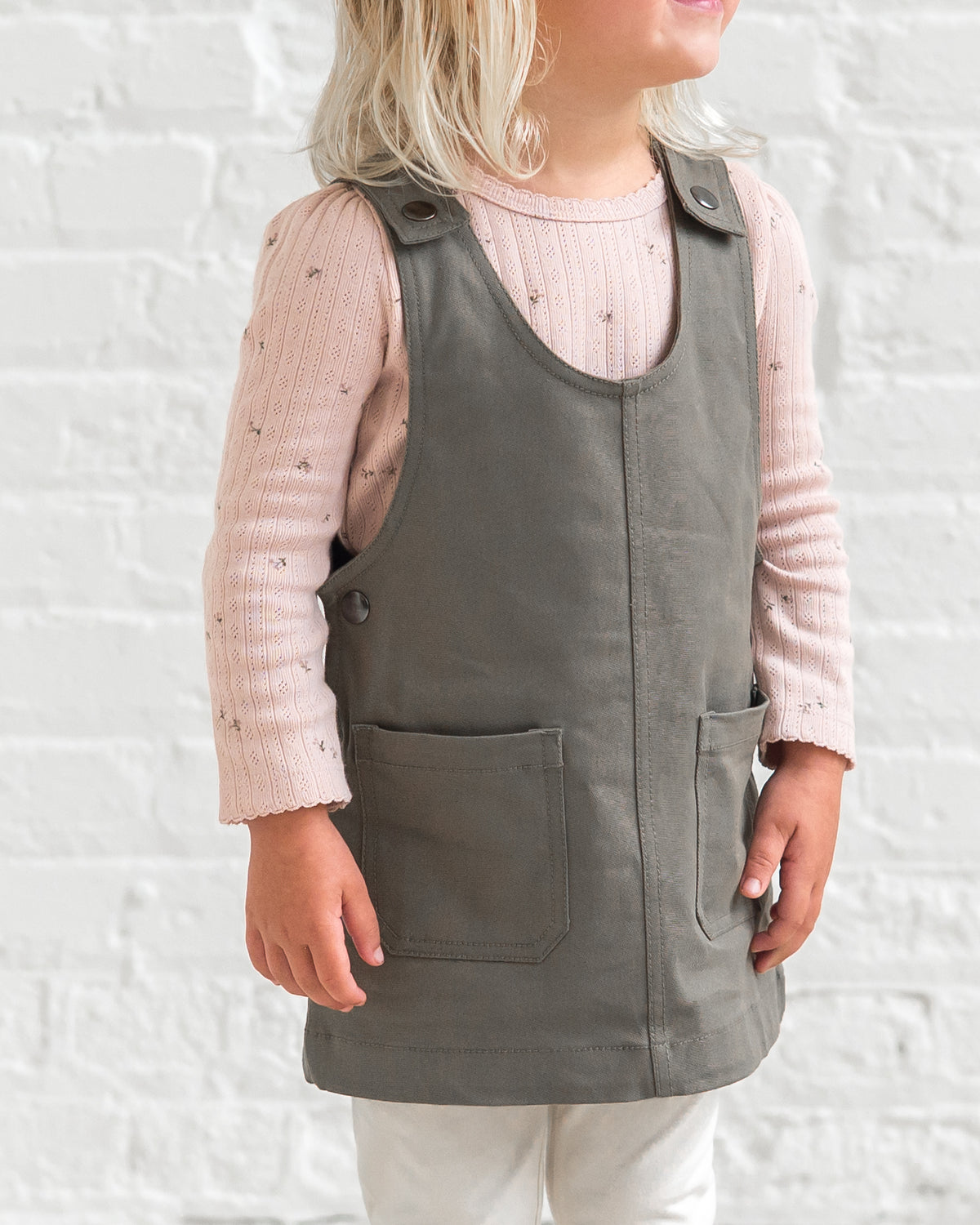 Kate Brushed Back Pointelle Long Sleeve Top Sale : Baby-Kids : Tops : Tees : Long Sleeves KENDI by Colored Organics Kate Brushed Back Pointelle Long Sleeve | Colored Organics®