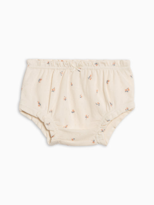 Adira Pointelle Bloomer - Maris Floral / Ivory + Sea Baby : Bottoms : Shorts KENDI by Colored Organics Adira Pointelle Bloomer - Maris Floral | Colored Organics®