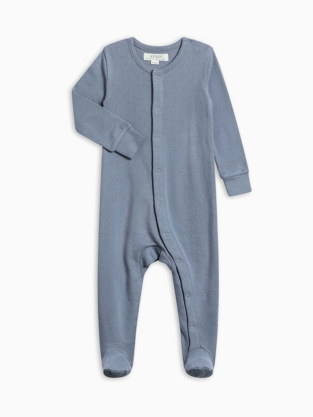 Ciel Pointelle Snap Sleeper - Bluen