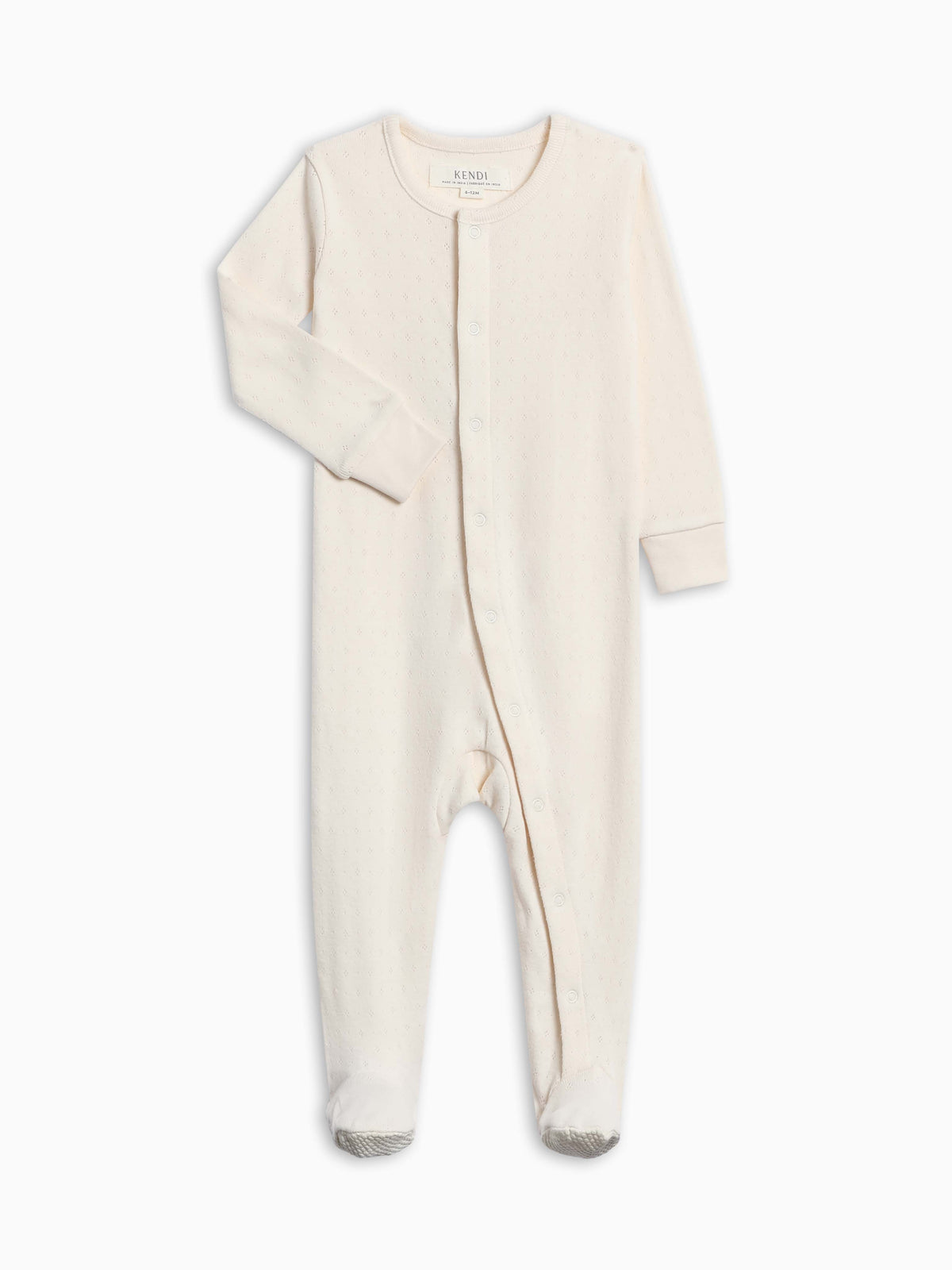 Ciel Pointelle Snap Sleeper - Ivory