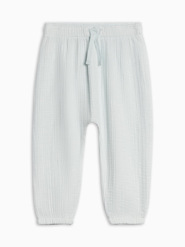 Piper Muslin Pants - Powder Baby-Kids : Bottoms : Pants KENDI by Colored Organics Piper Muslin Pants - Powder for Baby | Colored Organics®