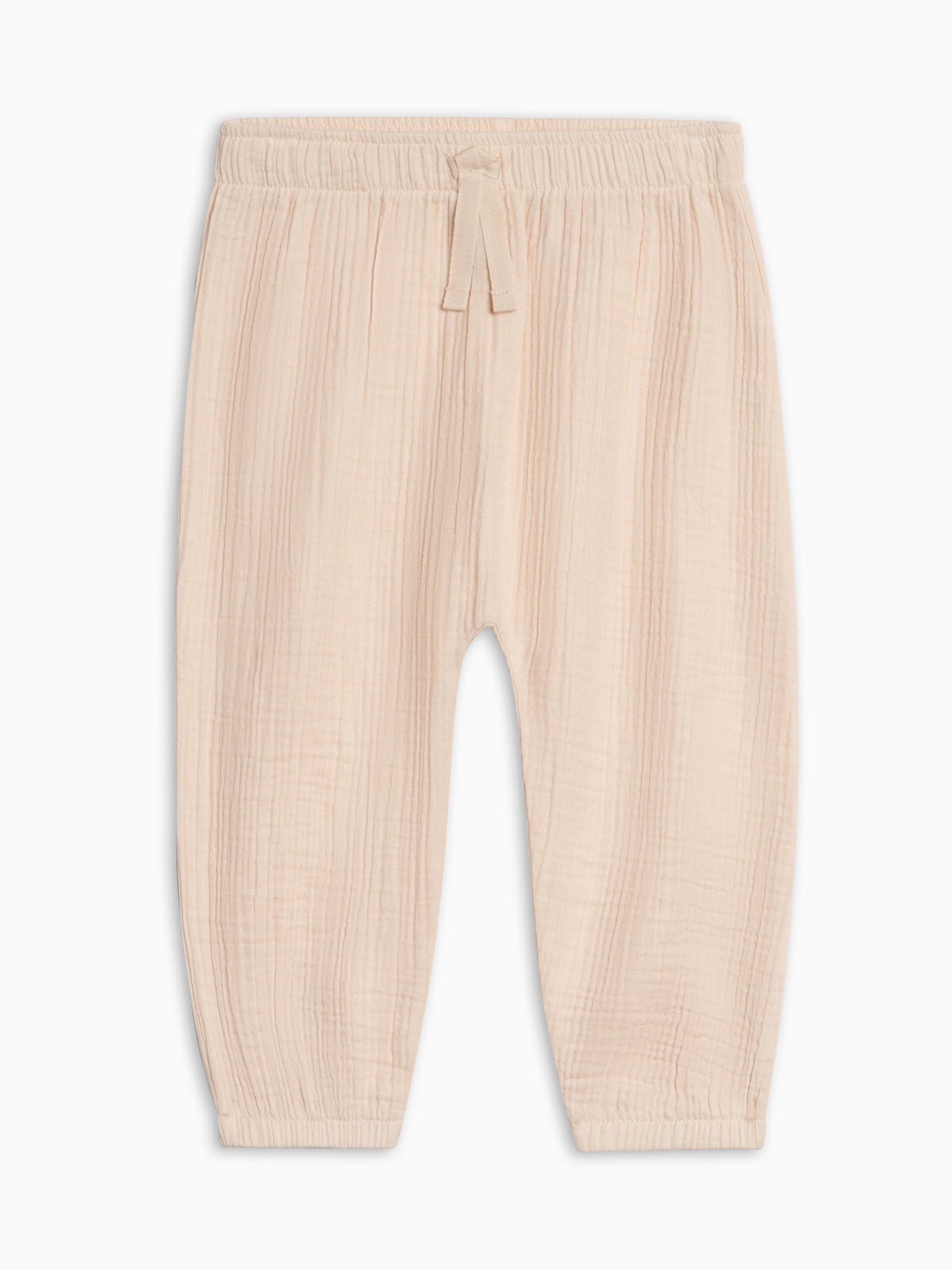 Piper Muslin Pants - Shell Sale : Baby-Kids : Bottoms : Pants KENDI by Colored Organics Piper Muslin Pants - Shell for Baby | Colored Organics®
