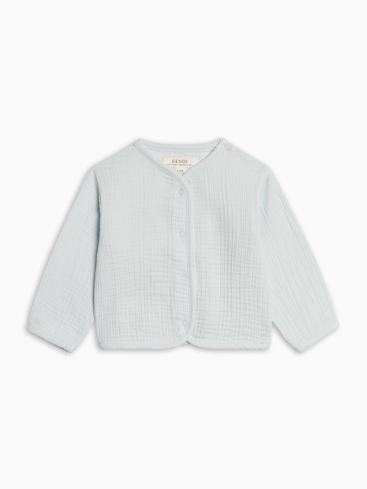 Marley Muslin Jacket - Powder Sale : Baby : Tops : Long Sleeve : Sweaters KENDI by Colored Organics Marley Muslin Jacket - Powder for Baby | Colored Organics®
