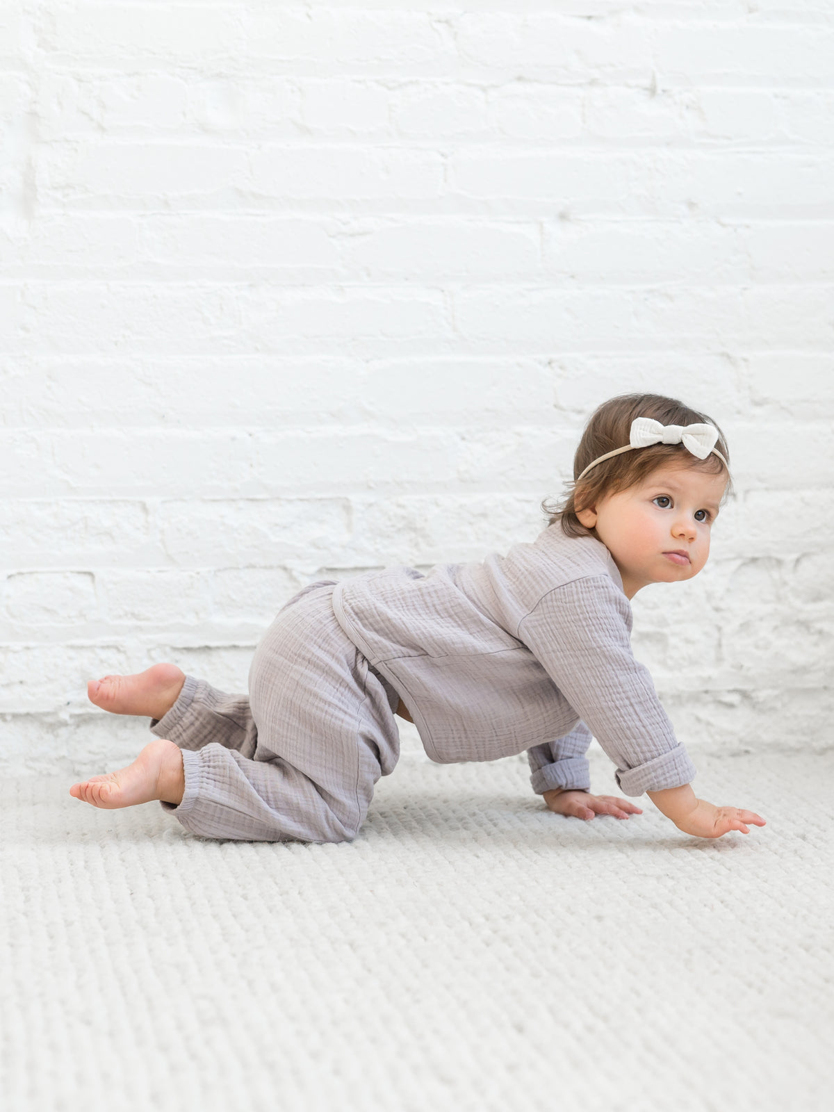 Piper Muslin Pants Sale : Baby-Kids : Bottoms : Pants Kendi Organic Cotton Muslin Baby Pants, Piper | Colored Organics®