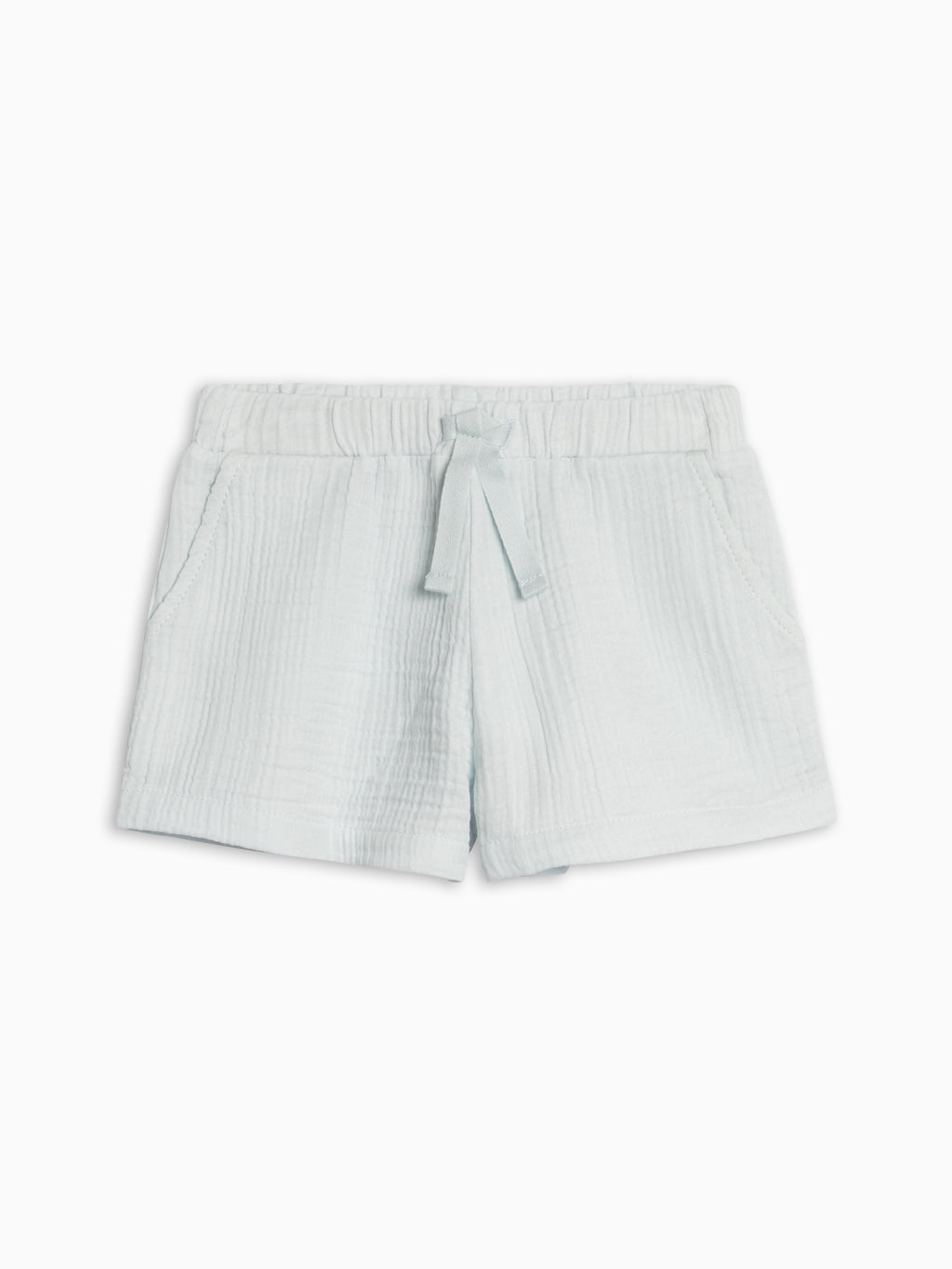 Alden Muslin Shorts - Powder Sale : Baby-Kids : Bottoms : Shorts KENDI by Colored Organics Alden Muslin Shorts - Powder for Baby | Colored Organics®