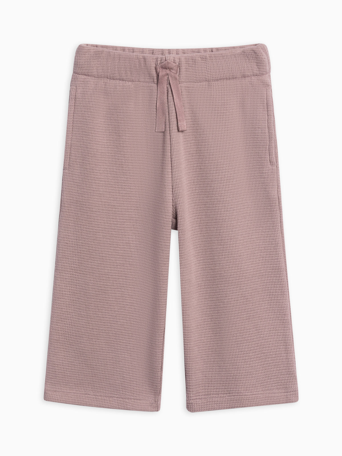 Clove Waffle Knit Straight Leg Pants Sale : Baby-Kids : Bottoms : Joggers KENDI by Colored Organics Clove Waffle Knit Straight Leg Pants | Colored Organics®