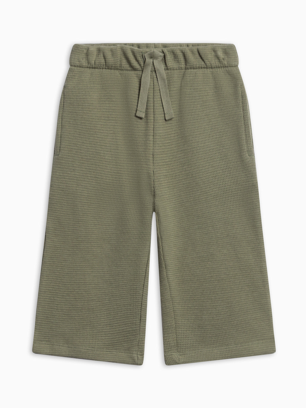 Clove Waffle Knit Straight Leg Pants - Fern Baby-Kids : Bottoms : Joggers KENDI by Colored Organics Clove Waffle Knit Straight Leg Pants | Colored Organics®