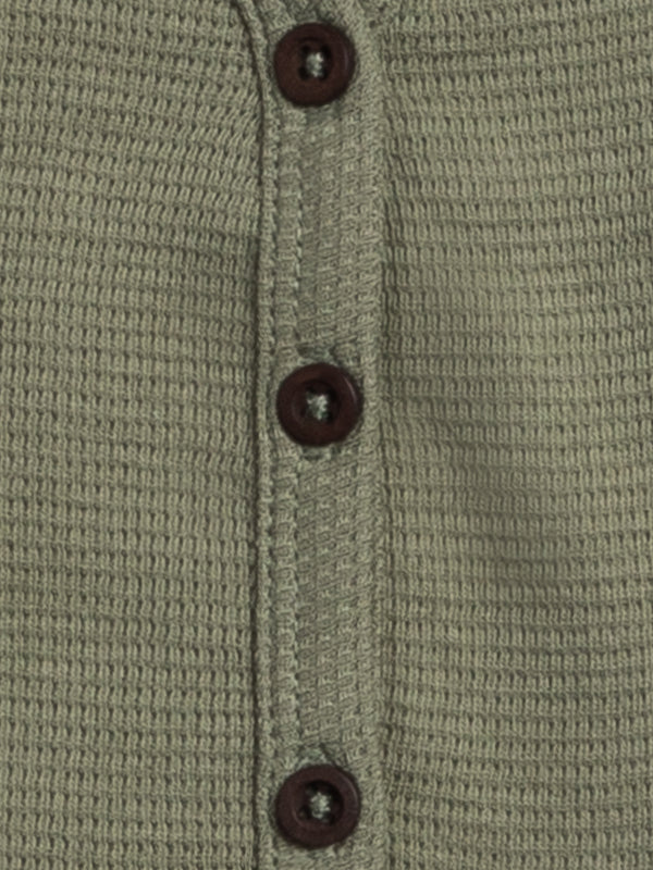 Wells Waffle Knit Button Cardigan - Fern Baby-Kids : Tops : Cardigans : Long Sleeves KENDI by Colored Organics Wells Waffle Knit Button Cardigan | Colored Organics®