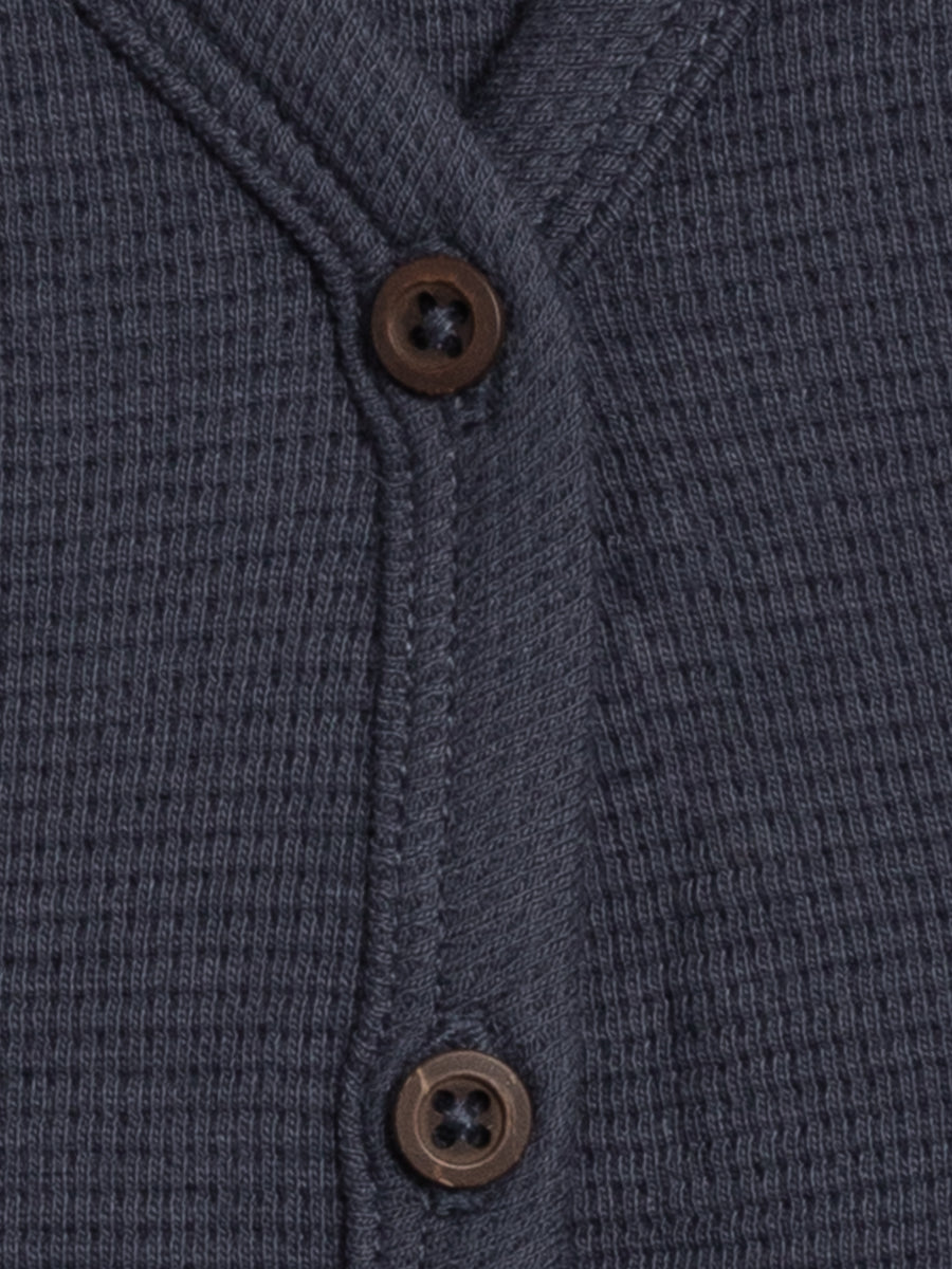 Wells Waffle Knit Button Cardigan Sale : Baby-Kids : Tops : Cardigans : Long Sleeves KENDI by Colored Organics Waffle Knit Baby Button Cardigan, Wells | Colored Organics®