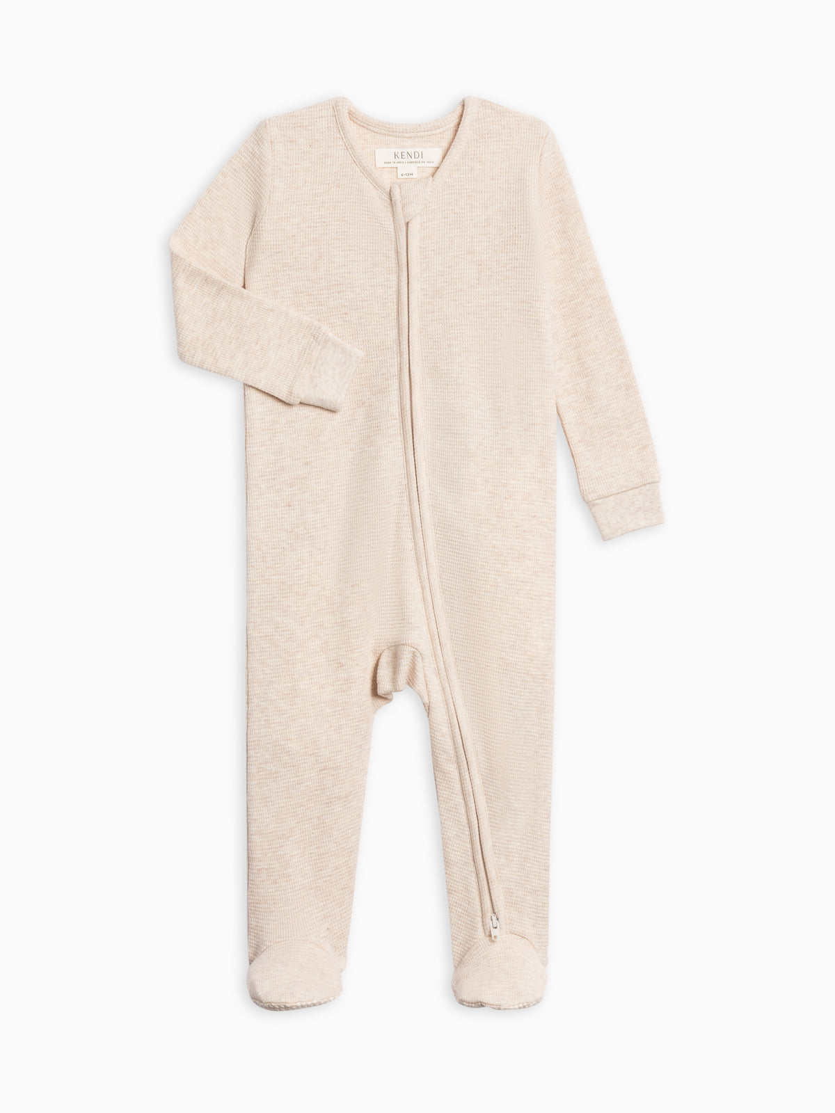 Lane Waffle Knit Zipper Sleeper Sale : Baby : One Pieces : Sleepers : Long Sleeves KENDI by Colored Organics Lane Waffle Knit Zipper Sleeper for Baby | Colored Organics®