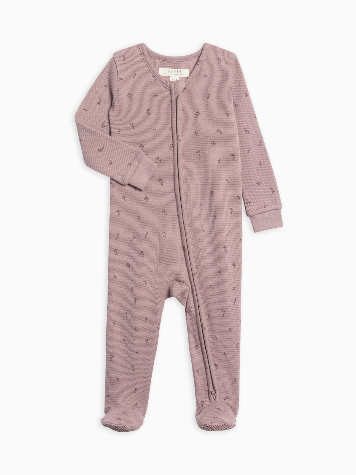 Lane Waffle Knit Zipper Sleeper Sale : Baby : One Pieces : Sleepers : Long Sleeves KENDI by Colored Organics Lane Waffle Knit Zipper Sleeper for Baby | Colored Organics®