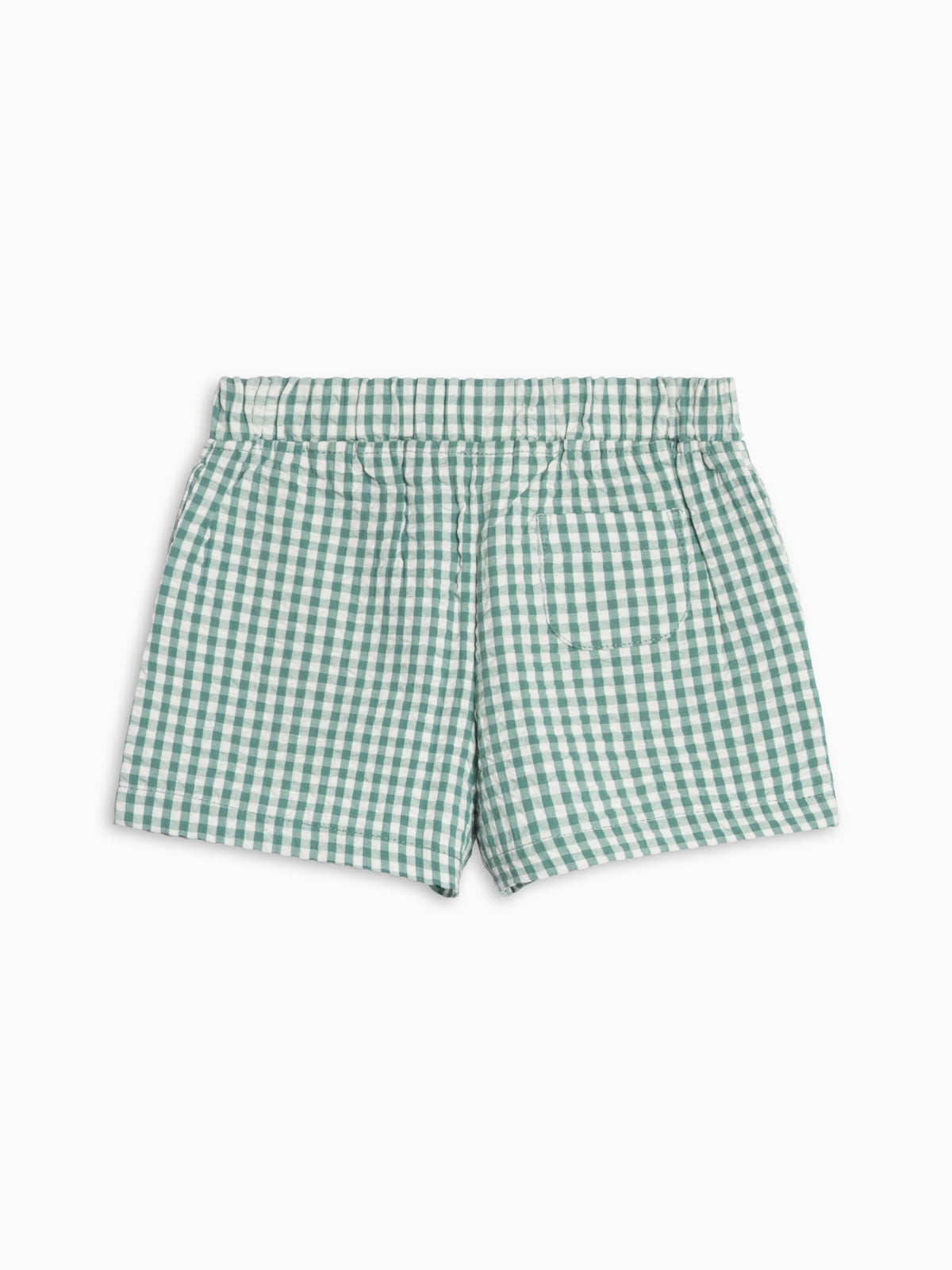 Nixie Seersucker Shorts - Laguna Gingham Baby-Kids : Bottoms : Shorts KENDI by Colored Organics Nixie Seersucker Shorts - Laguna Gingham | Colored Organics®