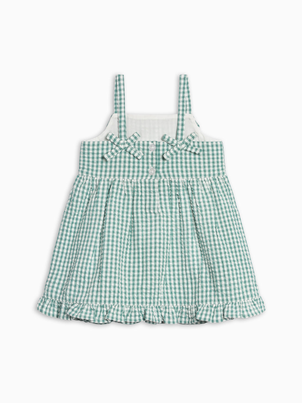 Juliette Seersucker Tank Dress - Laguna Gingham Sale : Baby-Kids : Dresses : Tanks KENDI by Colored Organics Juliette Seersucker Tank Dress - Laguna | Colored Organics®