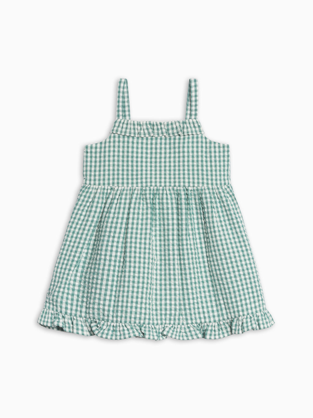 Juliette Seersucker Tank Dress - Laguna Gingham Sale : Baby-Kids : Dresses : Tanks KENDI by Colored Organics Juliette Seersucker Tank Dress - Laguna | Colored Organics®