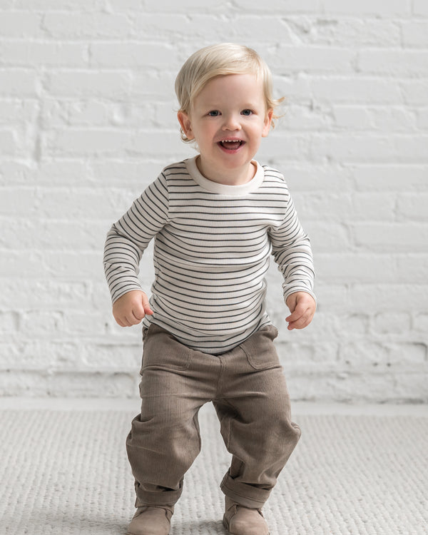 Rory Ribbed Long Sleeve Top Baby-Kids : Tops : Tees : Long Sleeves Kendi Organic Cotton Baby and Kids Rory Ribbed Long Sleeve Top