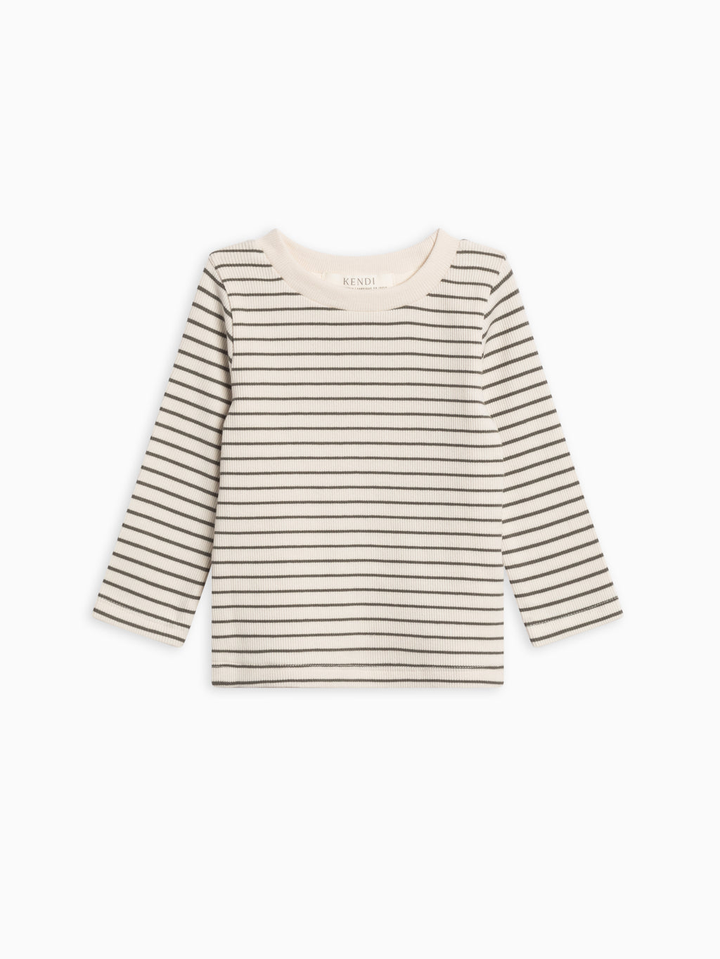 Rory Ribbed Long Sleeve Top Sale : Baby-Kids : Tops : Tees : Long Sleeves Kendi Rory Ribbed Long Sleeve Top for Baby | Colored Organics®