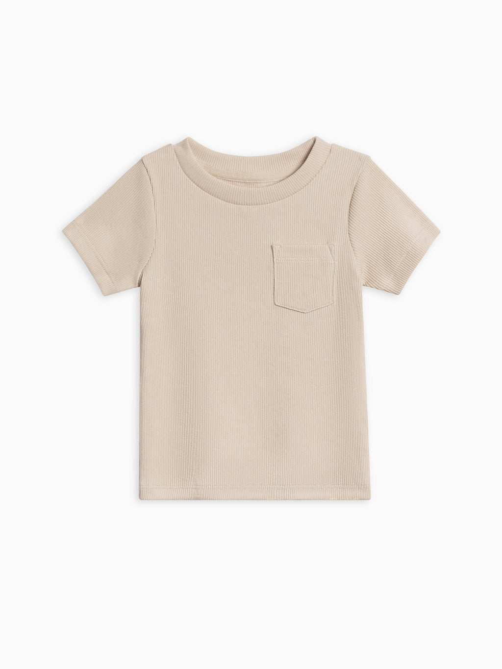 Lou Ribbed Short Sleeve Pocket Tee Sale : Baby-Kids : Tops : Shirts : Short Sleeves KENDI by Colored Organics Baby Lou Ribbed Short Sleeve Pocket Tee | Colored Organics®