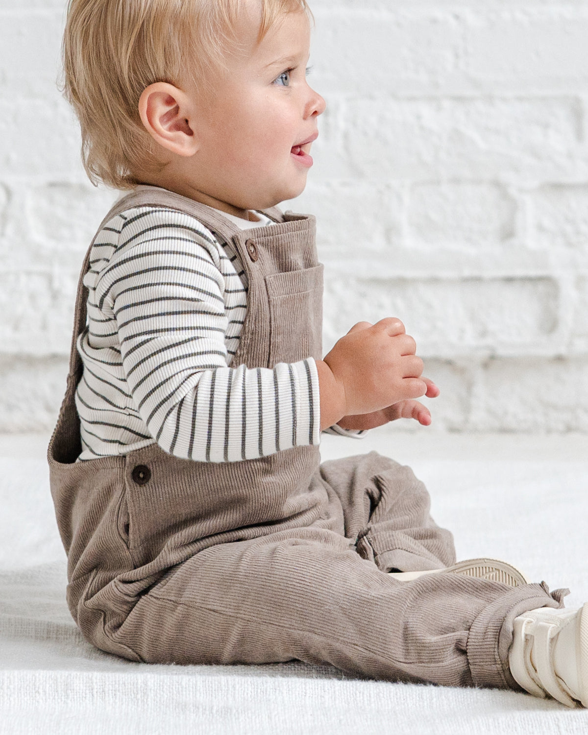 Remi Corduroy Overalls Baby : Bottoms : Overalls : Pants KENDI by Colored Organics Organic Cotton Baby Remi Corduroy | Colored Organics®