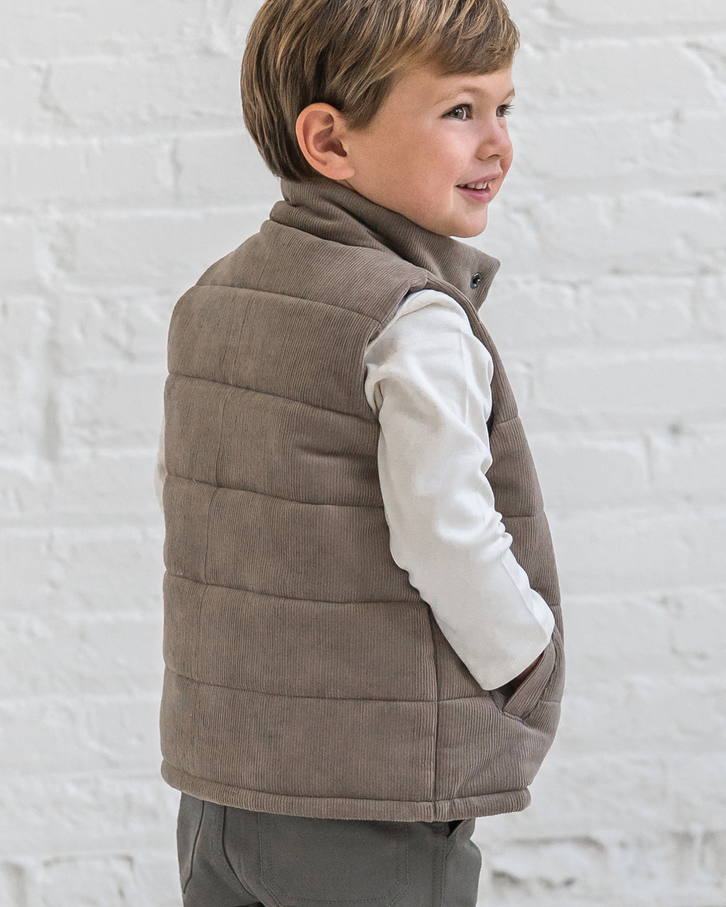 Idris Corduroy Snap Vest Baby-Kids : Tops : Tanks KENDI by Colored Organics Organic Cotton Baby and Kids Idris | Colored Organics®