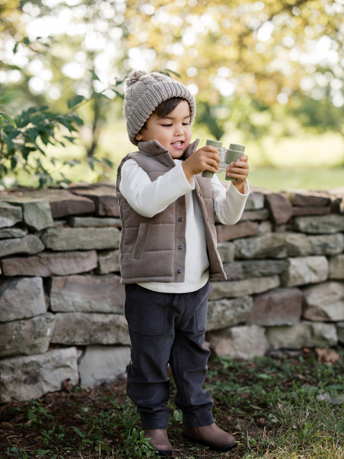 Benji Rib Waist Corduroy Pant - Fireside