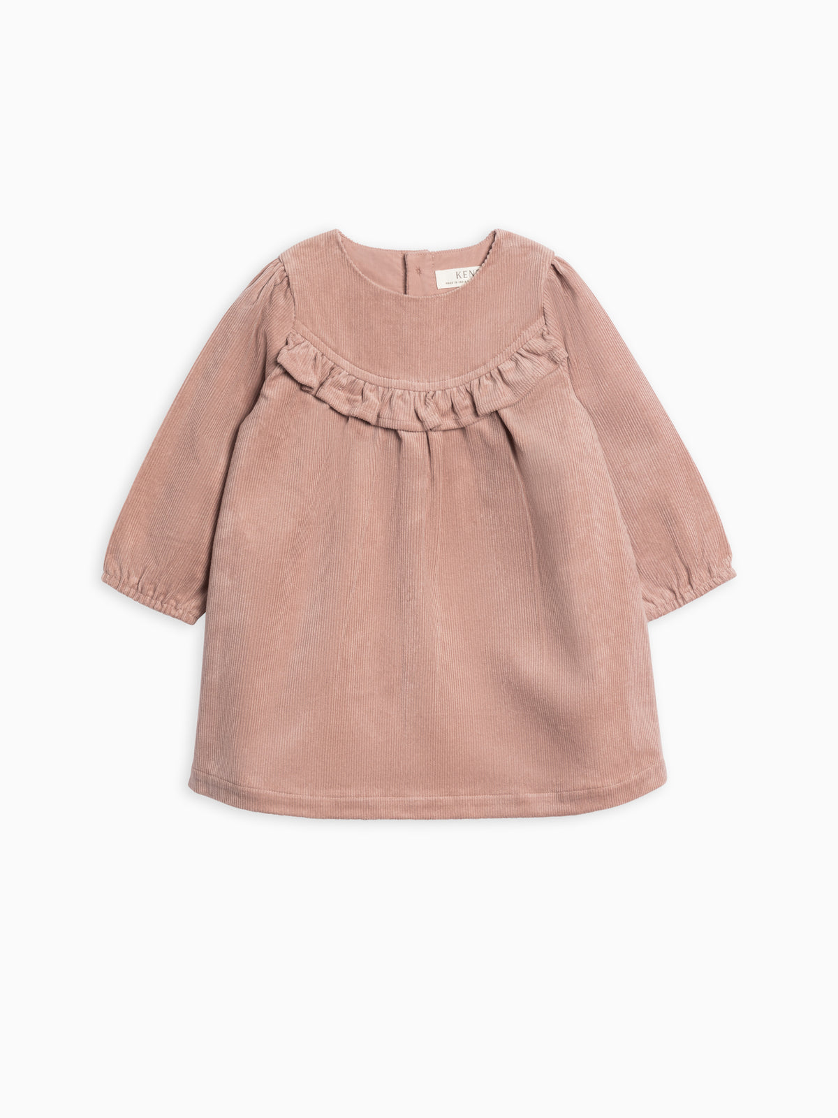 Dafina Corduroy Ruffle Dress Kids : Dresses : Short Sleeves KENDI by Colored Organics Organic Cotton Baby and Kids Dafina | Colored Organics®