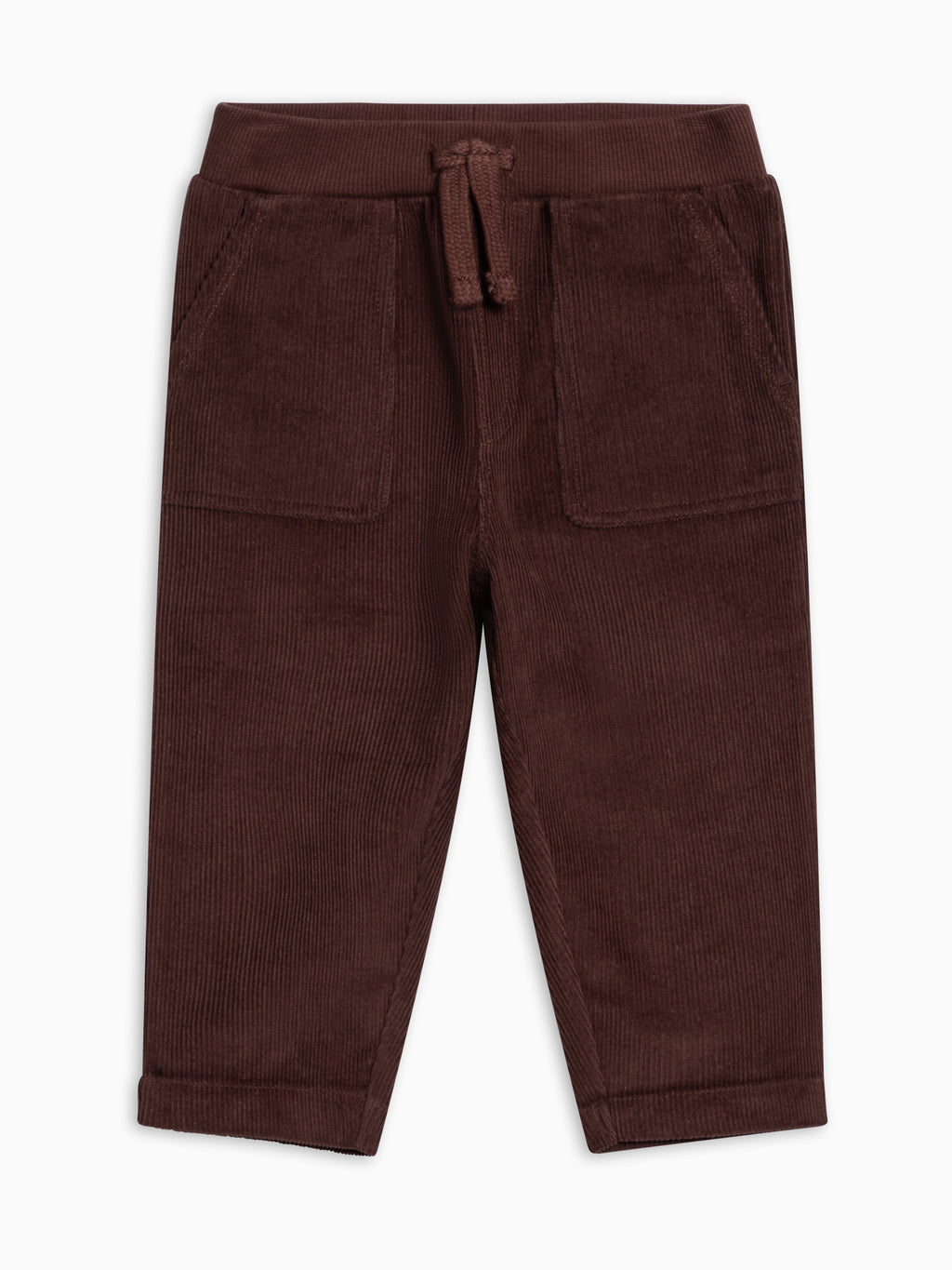 Benji Rib Waist Corduroy Pant - Chestnut Baby-Kids : Bottoms : Pants KENDI by Colored Organics Organic Cotton Baby and Kids Benji Rib | Colored Organics®