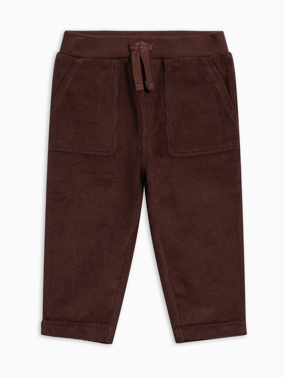 Benji Rib Waist Corduroy Pant - Chestnut Baby-Kids : Bottoms : Pants KENDI by Colored Organics Organic Cotton Baby and Kids Benji Rib | Colored Organics®