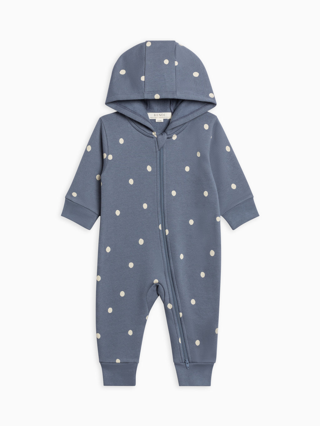 Greer Fleece Hooded Zipper Romper Sale : Baby : One Pieces : Rompers : Long Sleeves Kendi Baby Greer Fleece Hooded Zipper Romper | Colored Organics®