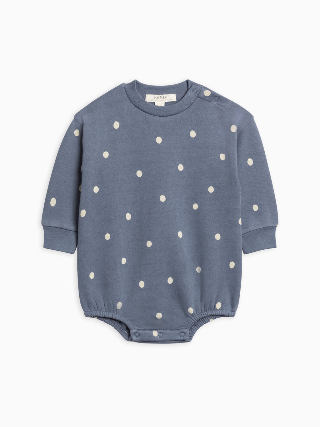 Jamie Fleece Bubble Romper Sale : Baby : One Pieces : Rompers : Long Sleeves Kendi Jamie Fleece Bubble Romper for Baby | Colored Organics®