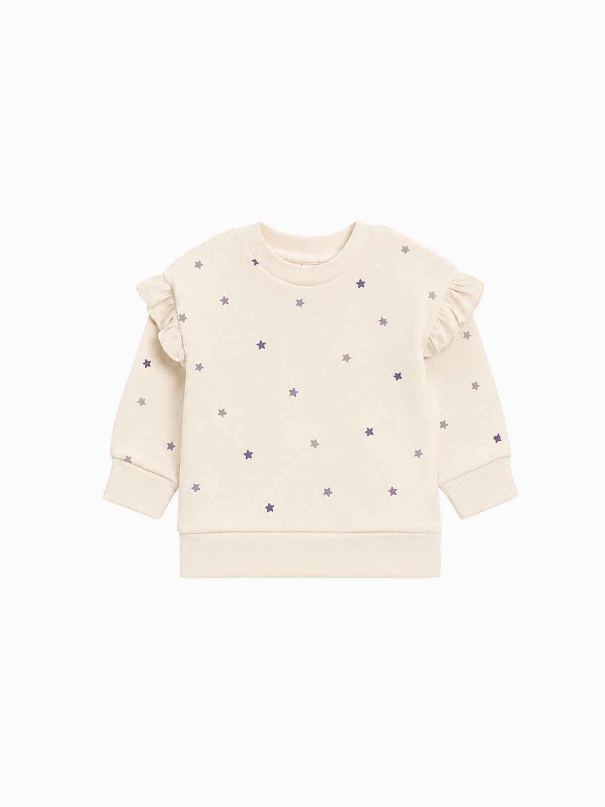 Abbey Fleece Ruffle Pullover - Fireside