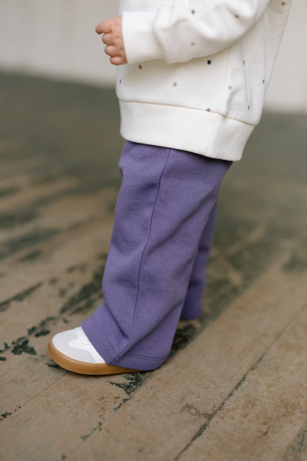 Ori Fleece Wide Leg Pants - Iris
