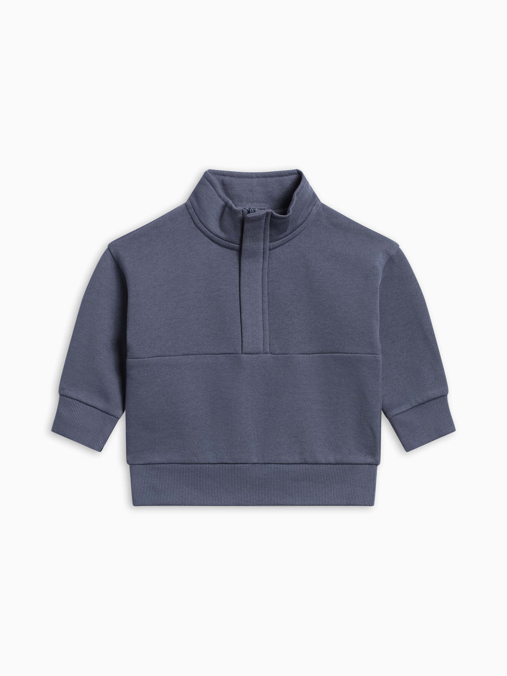Jae Fleece Blocked Half Zip Pullover - Steel