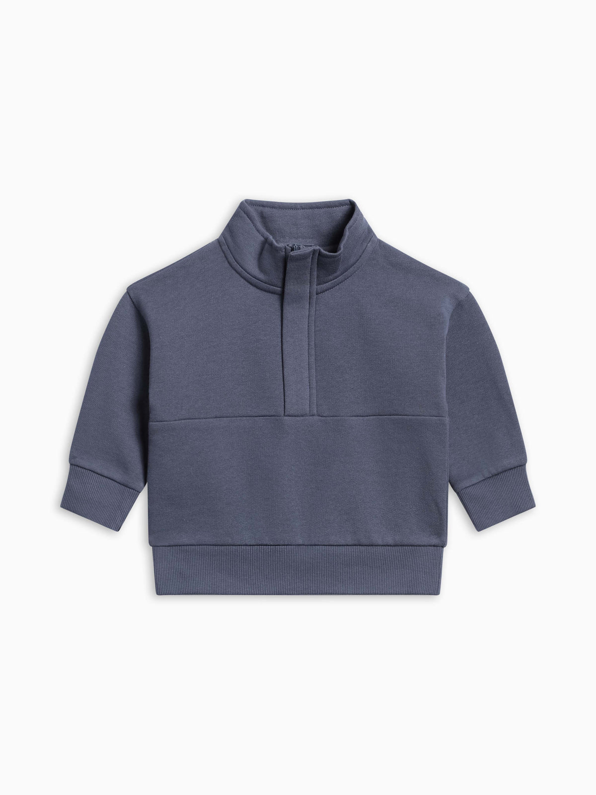 Jae Fleece Blocked Half Zip Pullover - Steel