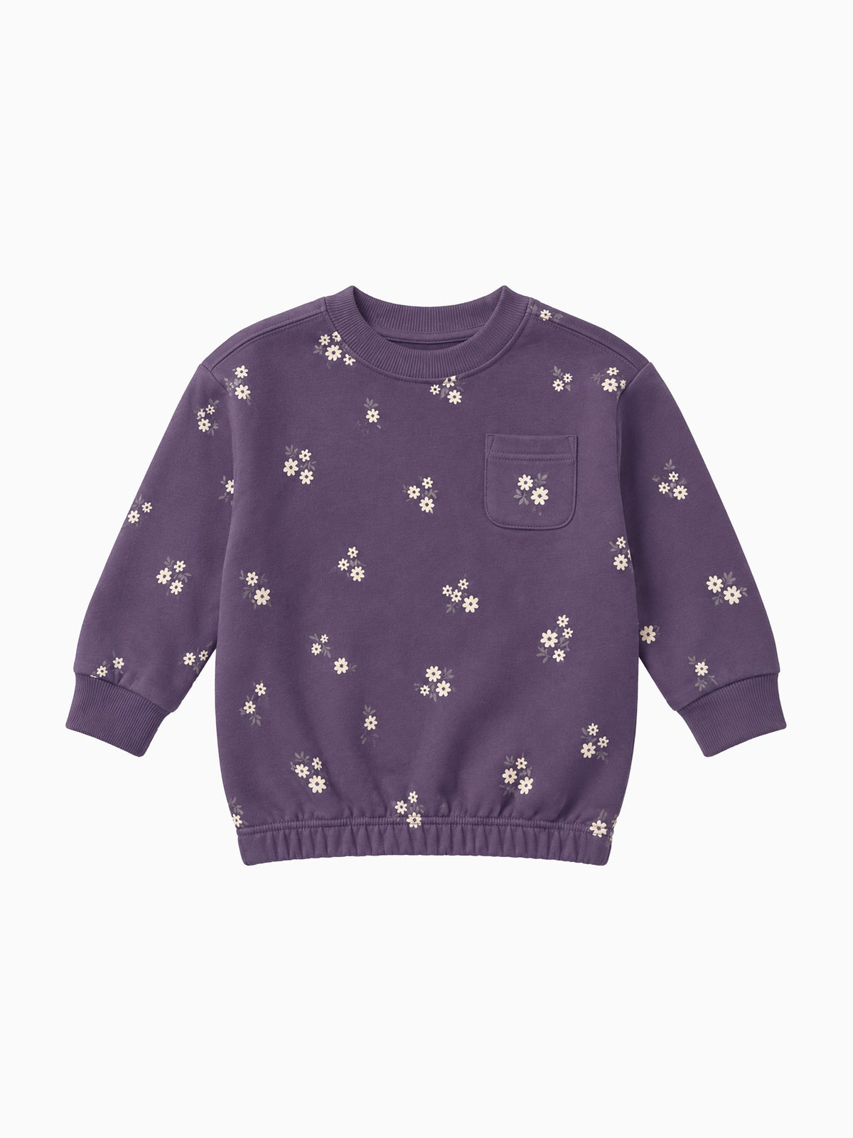 PRE ORDER Koi Fleece Pullover - Posey Floral Baby-Kids : Tops : Pullovers : Long Sleeves KENDI by Colored Organics Koi Fleece Pullover | Colored Organics®