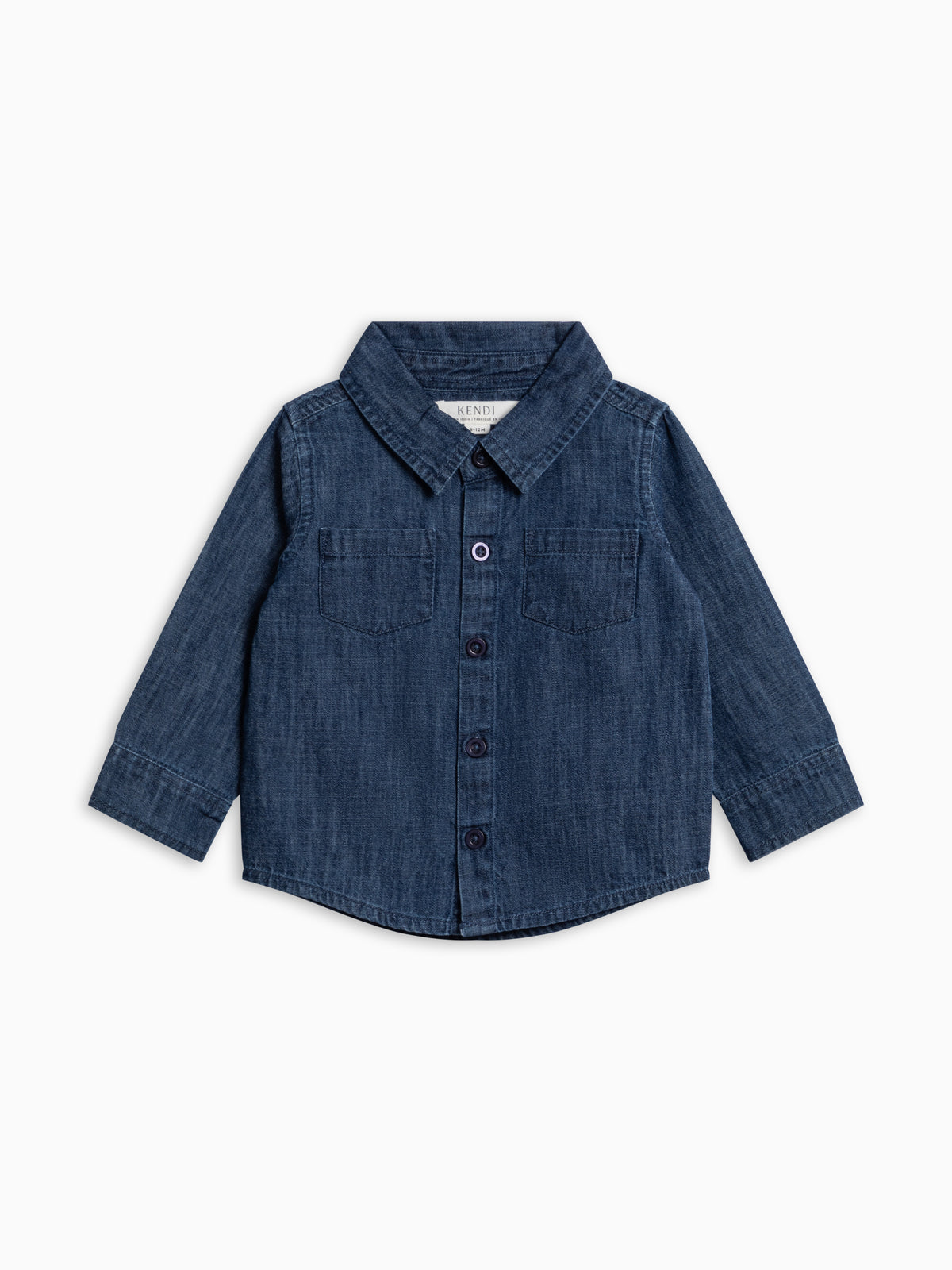 Hayes Chambray Long Sleeve Collared Shirt - AW26 Chambray