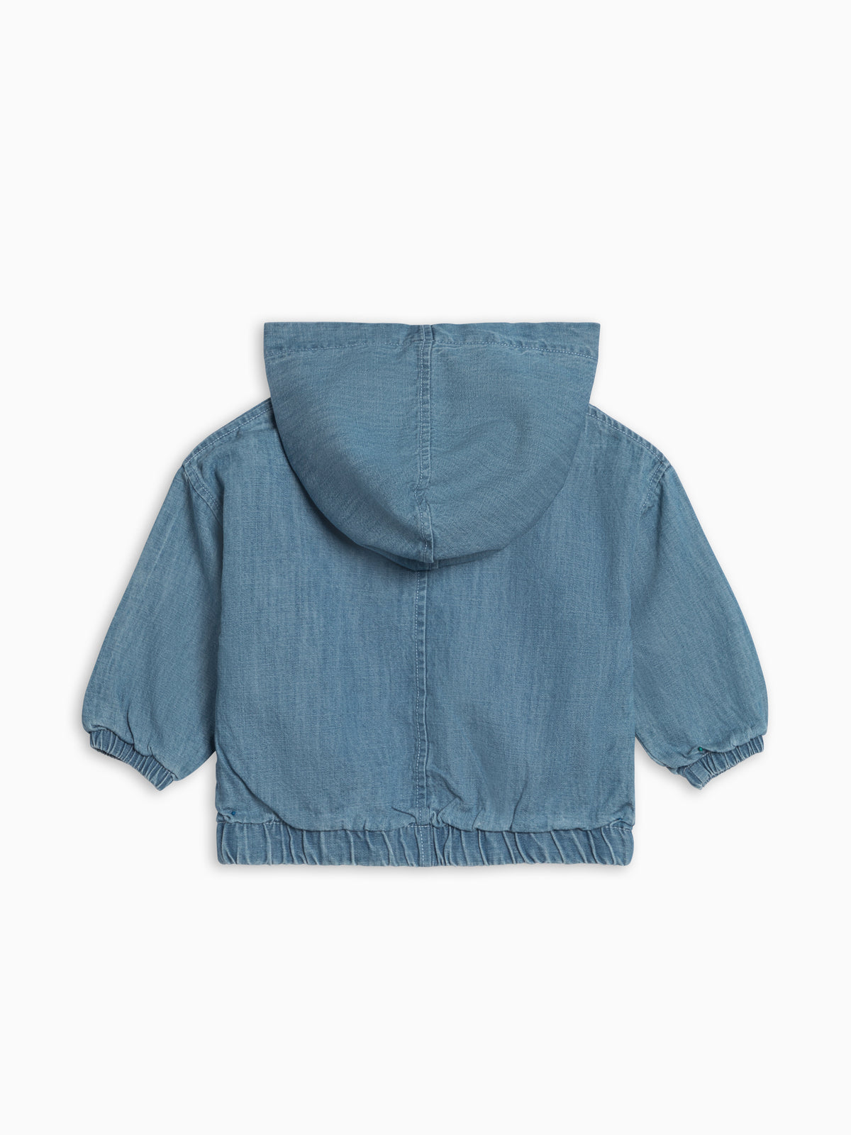 Jules Chambray Hooded Jacket Baby-Kids : Tops : Hoodies : Long Sleeves KENDI by Colored Organics Jules Chambray Hooded Jacket for Baby | Colored Organics®