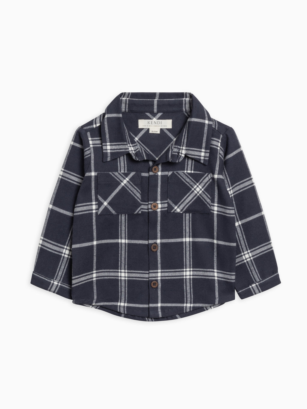 Lev Flannel Long Sleeve Collared Button Down Shirt Sale : Baby-Kids : Tops : Shirts : Long Sleeves KENDI by Colored Organics Organic Cotton Baby and Kids Lev | Colored Organics®