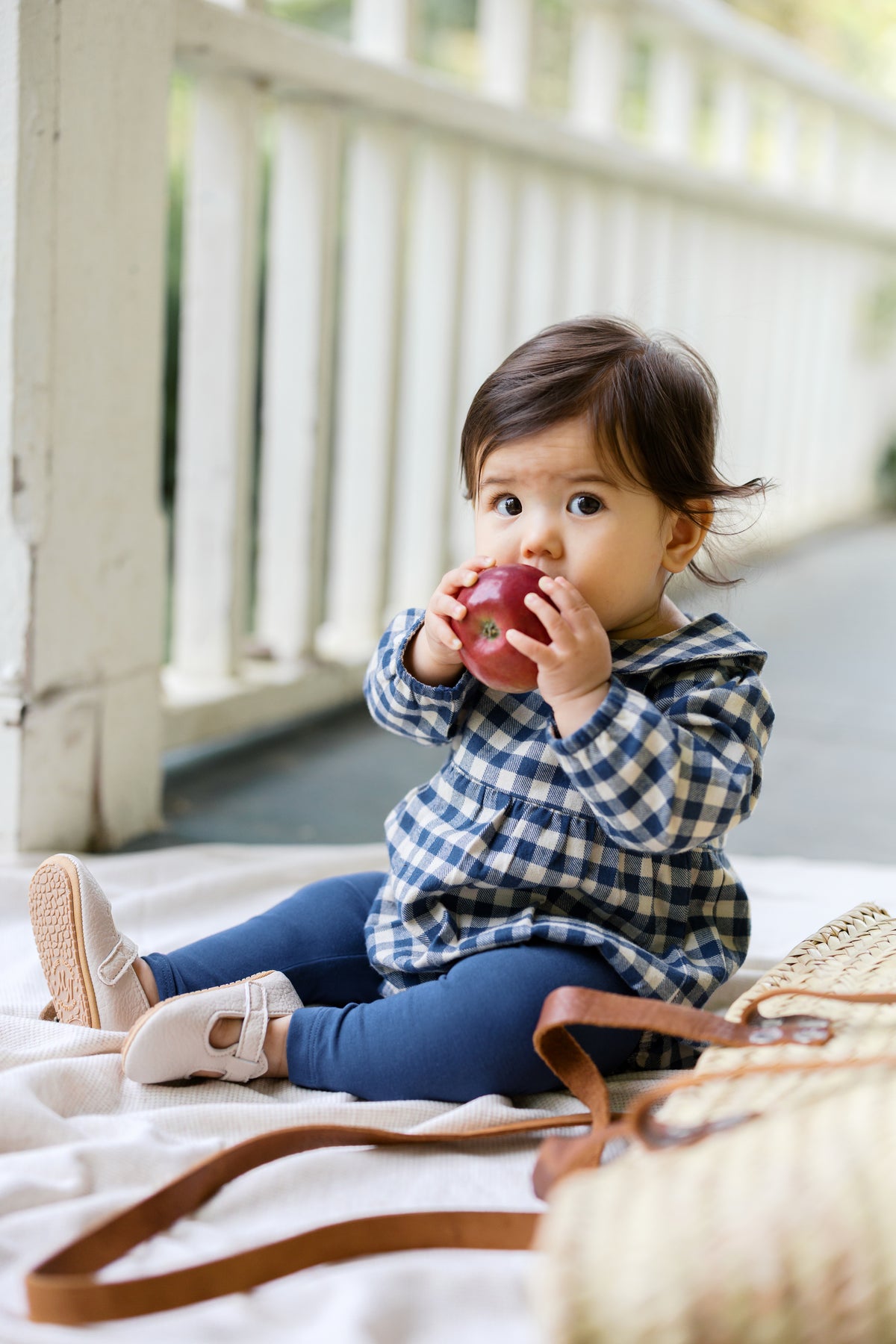 Myra Flannel Long Sleeve Peter Pan Collar Bubble Romper - Swindon Plaid