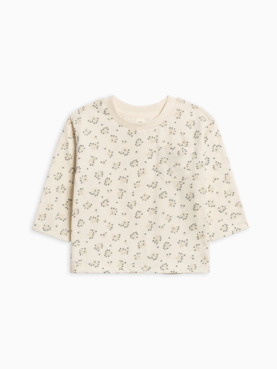 Reese Drop Shoulder Tee Sale : Baby-Kids : Tops : Tees : Long Sleeves Colored Organics Reese Drop Shoulder Tee for Baby | Colored Organics®