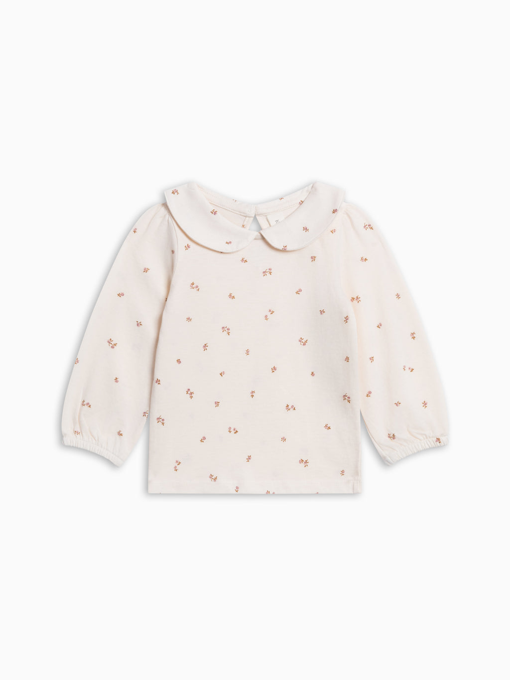 Sora Long Sleeve Peter Pan Top - Etta Floral Baby-Kids : Tops : Tees : Long Sleeves KENDI by Colored Organics Sora Long Sleeve Peter Pan Top | Colored Organics®