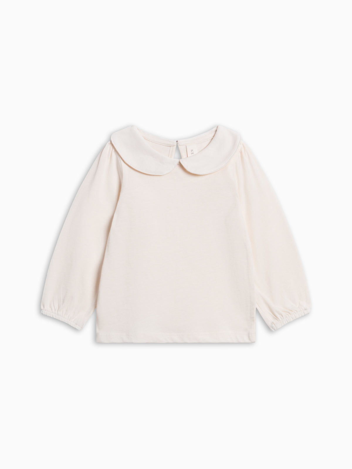 Sora Long Sleeve Peter Pan Top - Ivory Baby-Kids : Tops : Tees : Long Sleeves KENDI by Colored Organics Sora Long Sleeve Peter Pan Top | Colored Organics®